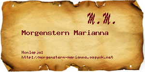 Morgenstern Marianna névjegykártya